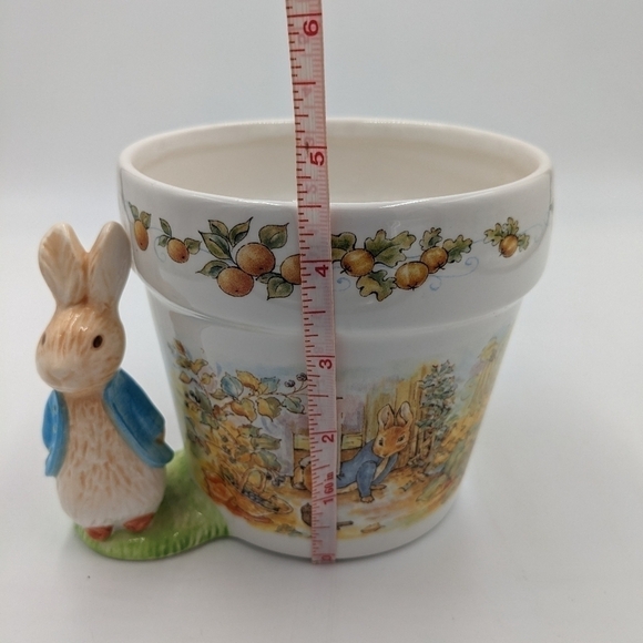 Beatrix Potter Teleflora Gift Planter Peter Rabbit Figure Fall Color Garden View - Picture 7 of 9